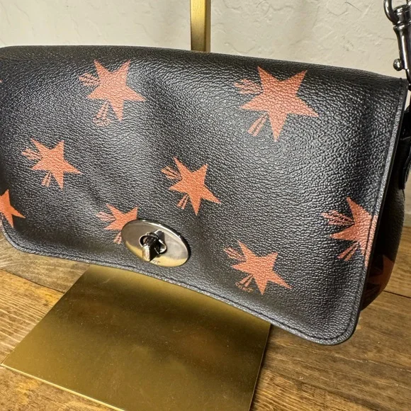 EUC COACH STAR CANYON Black shoulder bag/missing strap - Picture 3 of 7